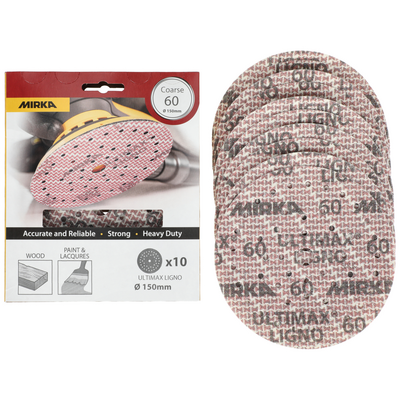 Hiomapyörö Mirka Ultimax Ligno 150mm tarra Multifit P60 10kpl