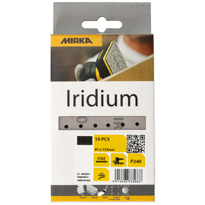 Hiomaliuska Mirka Iridium 81x133mm tarra 54R 240 10kpl