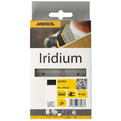Hiomaliuska Mirka Iridium 81x133mm tarra 54R 120 10kpl
