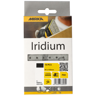 Hiomaliuska Mirka Iridium 81x133mm tarra 54R 80 10kpl
