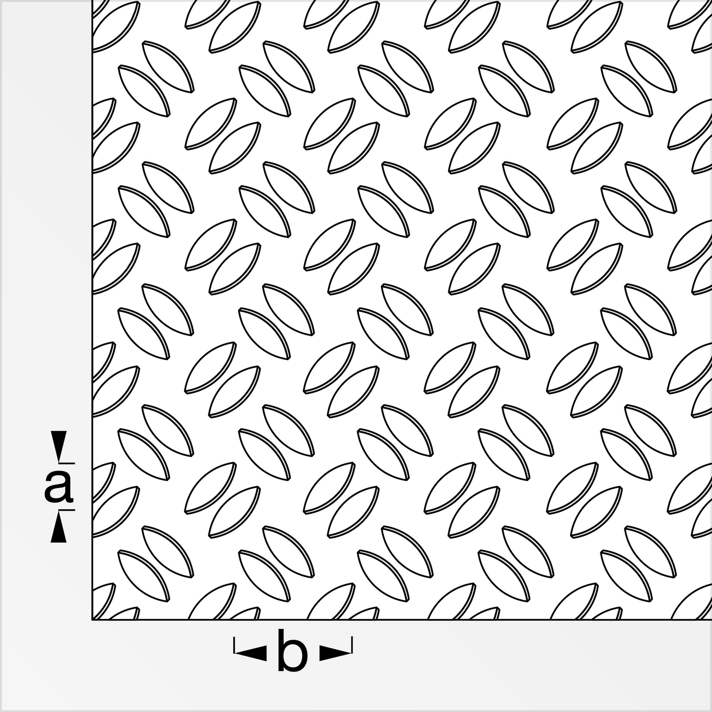 Uralevy Alfer 250x500x1,5/2mm alumiini