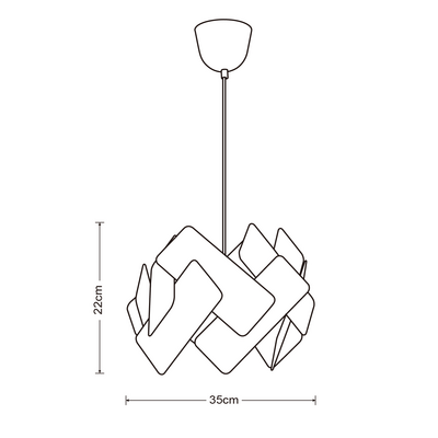 Riippuvalaisin Heat Linen 35cm E27