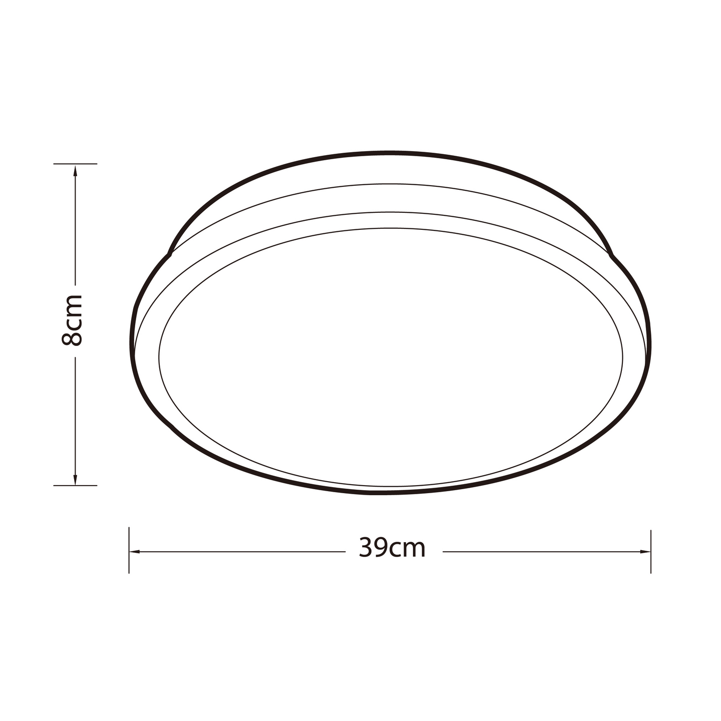 Plafondi Heat Kristalli 40cm E27x3