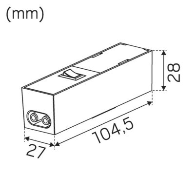 Sähköinen lisätarvike Hide-a-Lite Flexline Liitos Kytkimellä Wh