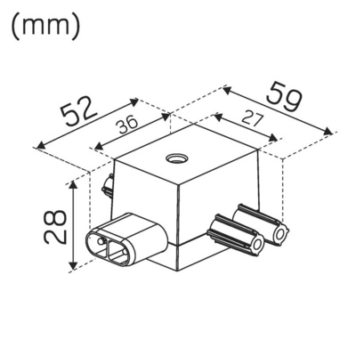 Sähköinen lisätarvike Hide-a-Lite Flexline Jatko T Bl