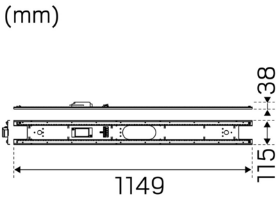 Sähköinen lisätarvike Hide-a-Lite Reline 5200lm 39W 3/4K 1200mm