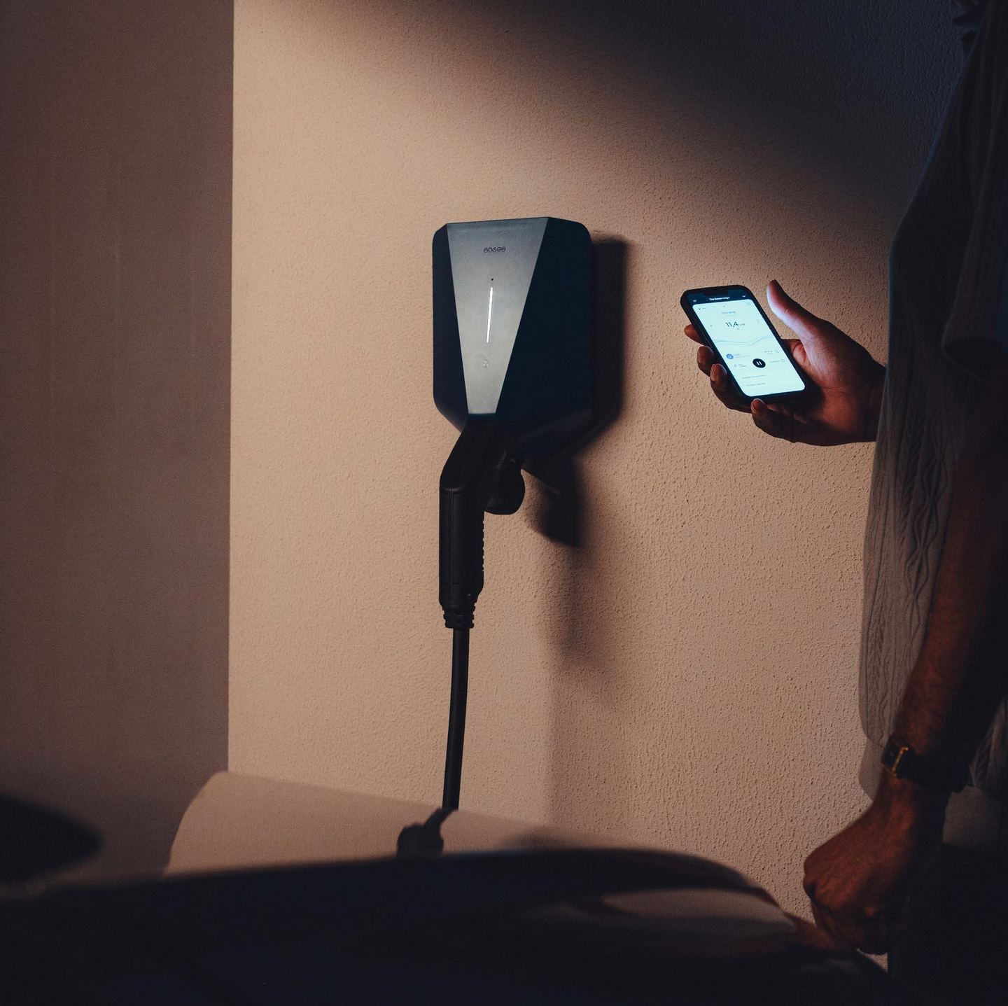 Latausasema Easee Charge Up 22kW musta