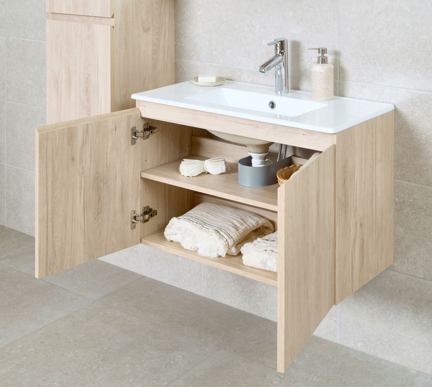 Allaskaappi Cello Sand 60cm tammi