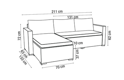 Divaanisohva Cello Click