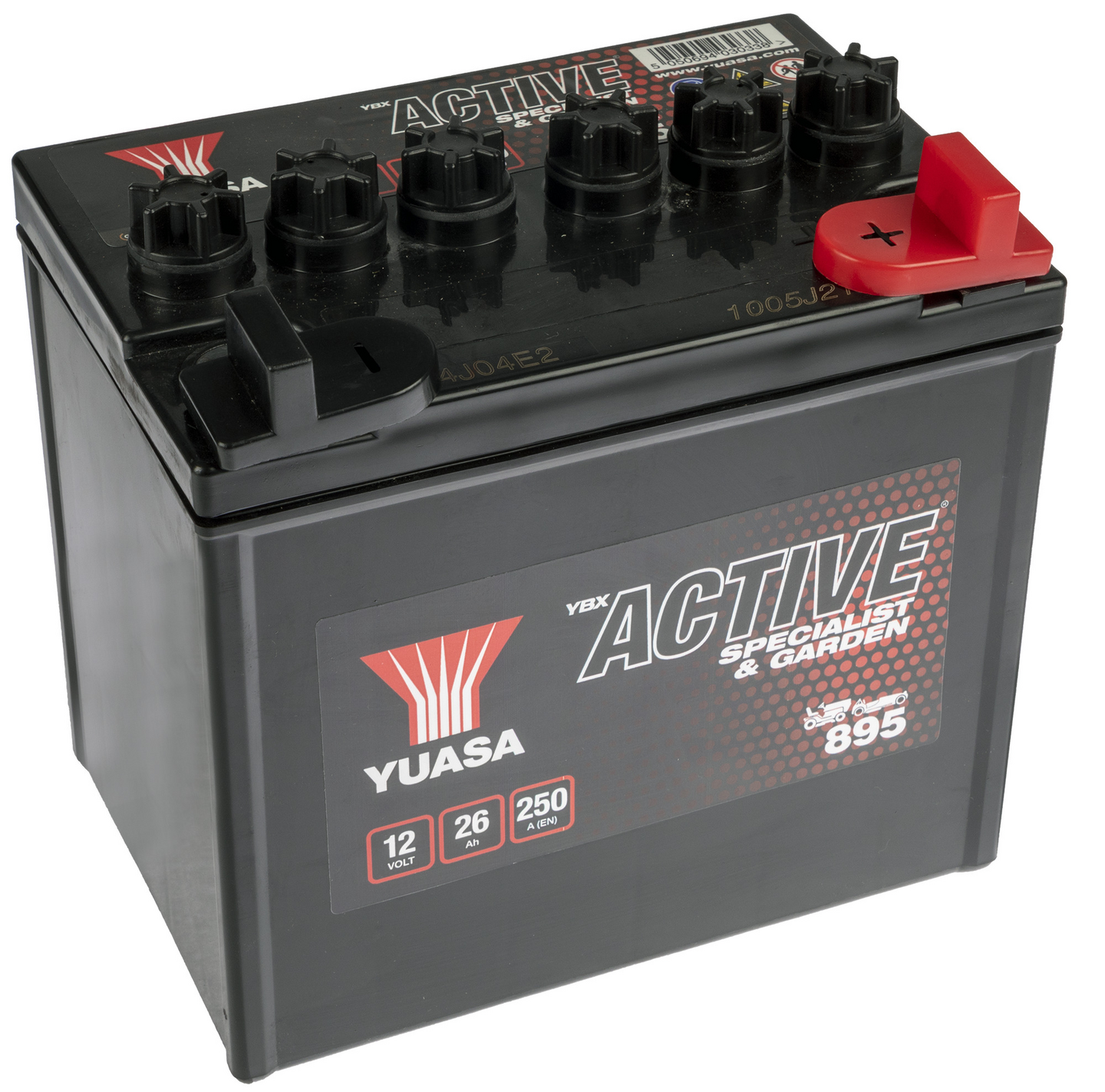 Ruohonleikkuriakku Yuasa 26Ah 12V 250A EN -/+