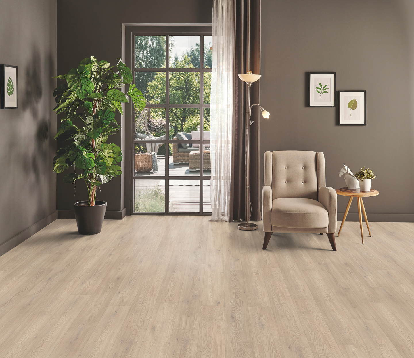 Laminaatti Goodiy 8/32 K2737 Oak Cremona Cotta V4 2,26M2 1288x195x8mm