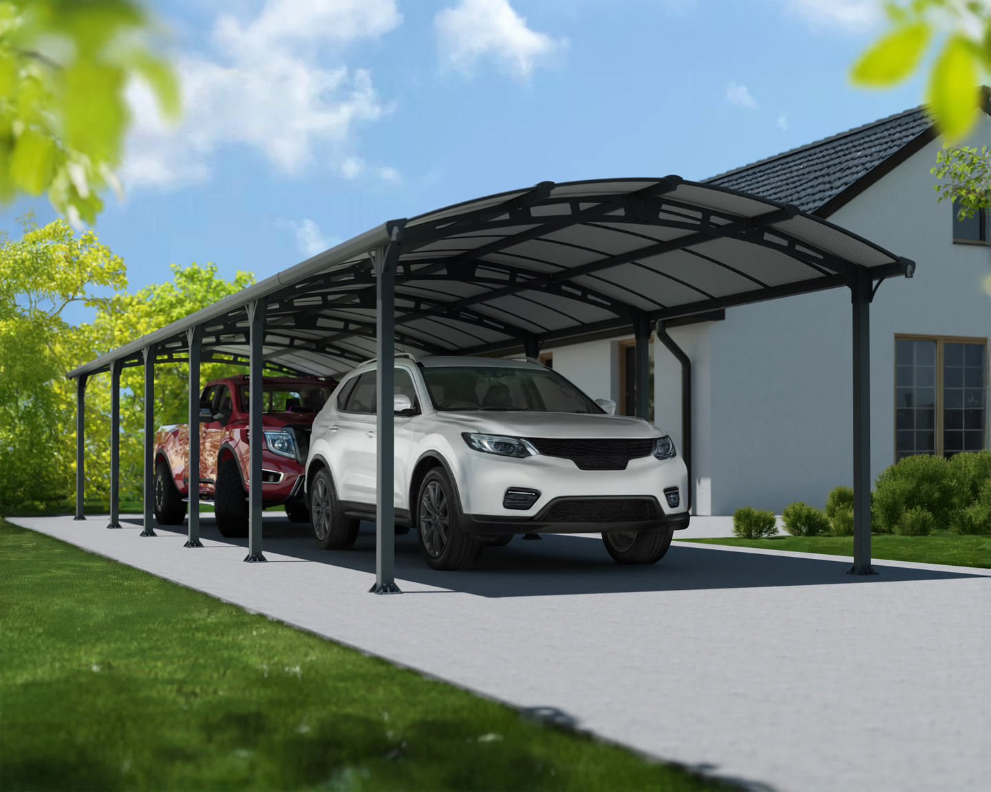 Autokatos Canopia Arcadia 3,6x13m harmaa