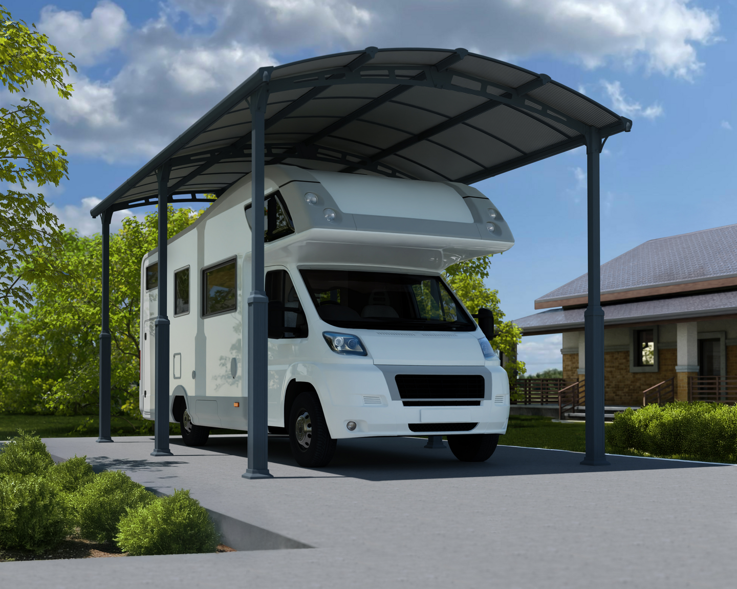 Autokatos Canopia Alpine 3,6x6,5m harmaa