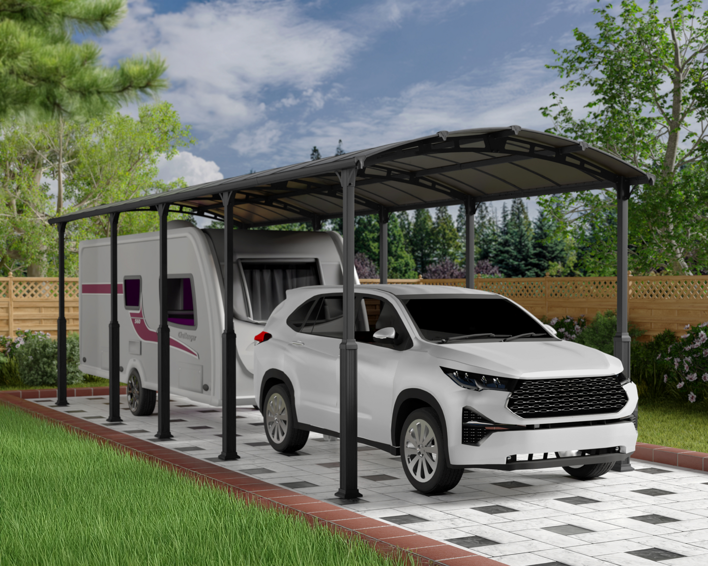 Autokatos Canopia Alpine 3,6x11m harmaa