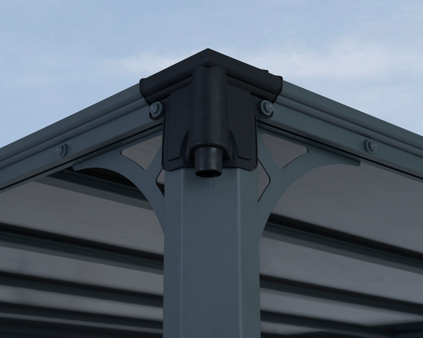 Pergola Palram Milano 3000 309x309x225cm harmaa