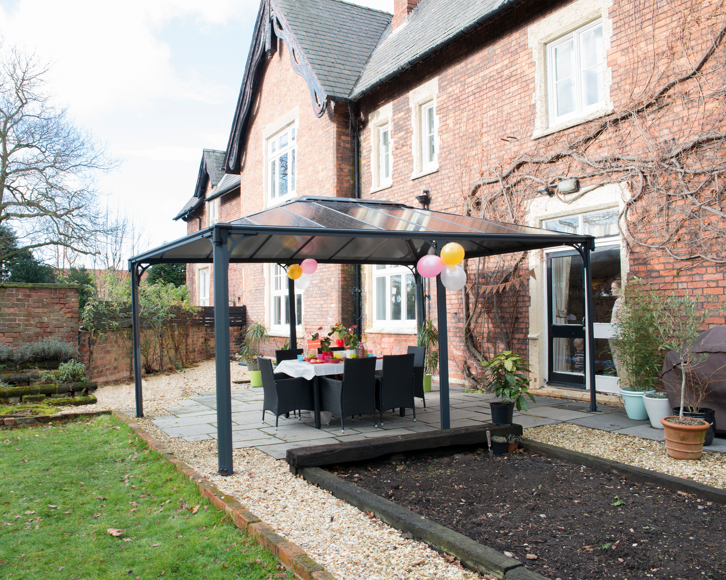 Pergola Palram Martinique 5000 493x359x286cm antrasiitti