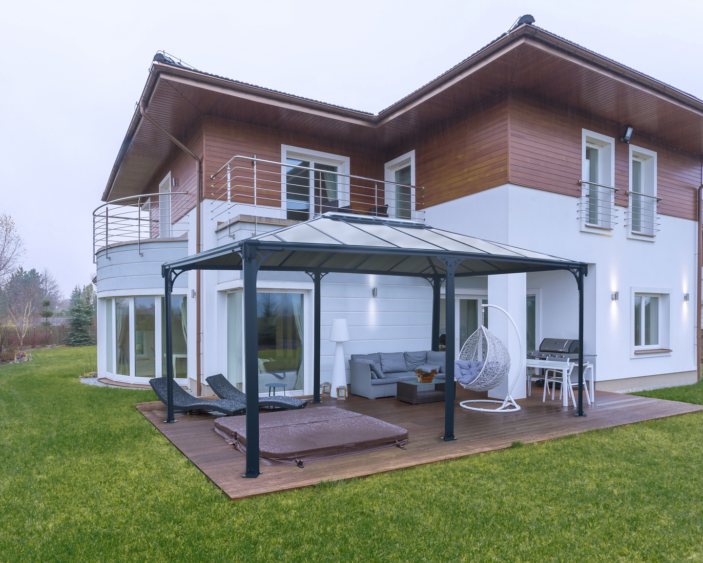 Pergola Palram Martinique 5000 493x359x286cm antrasiitti