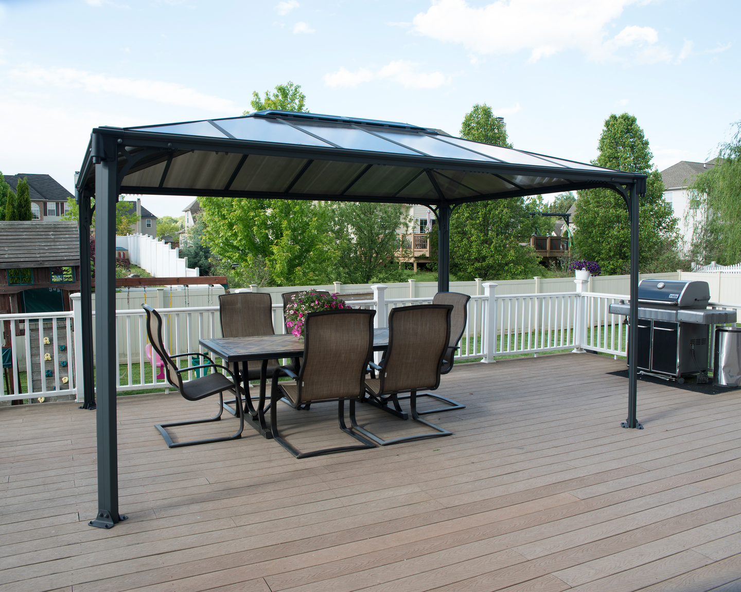 Pergola Palram Martinique 4300  430x295x274cm antrasiitti