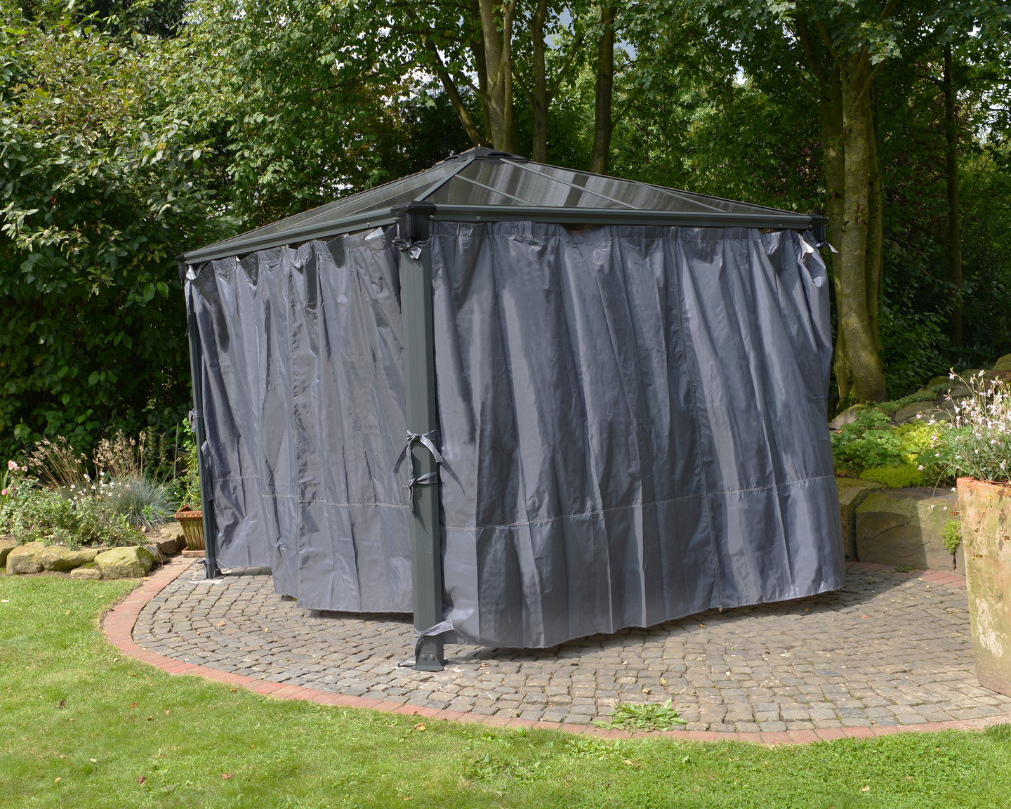 Pergola Palram Palermo 3000 3x3m harmaa