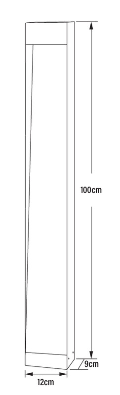 Pollarivalaisin Konstsmide Rho 8W ruoste