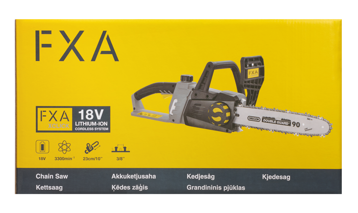 Akkuketjusaha FXA XCLICK 18V runko