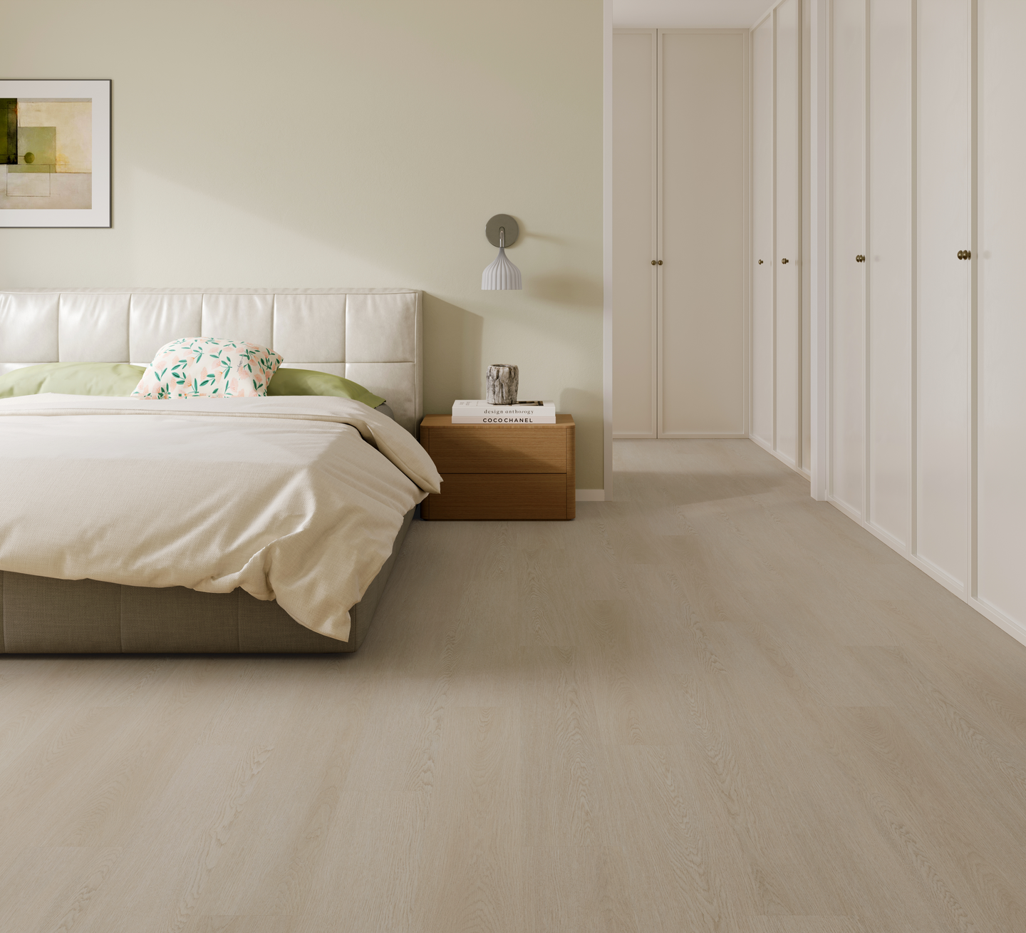 Vinyylilankku Goodiy Atlas 176 IB Polar White EVA KL32 1213x176x4+1mm 2,348m²