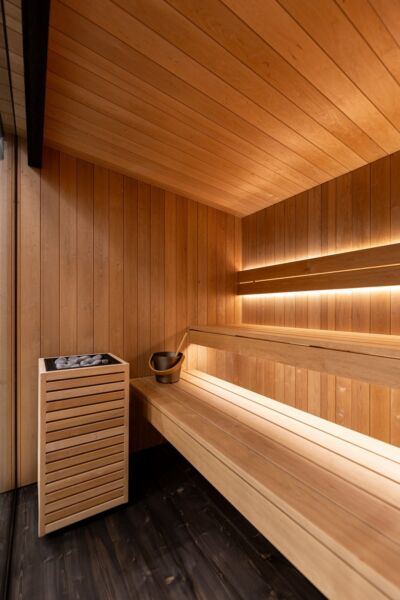 Saunapaneeli Cello Eco 15x120x2100 STS3 lämpökäsitelty haapa 6kpl