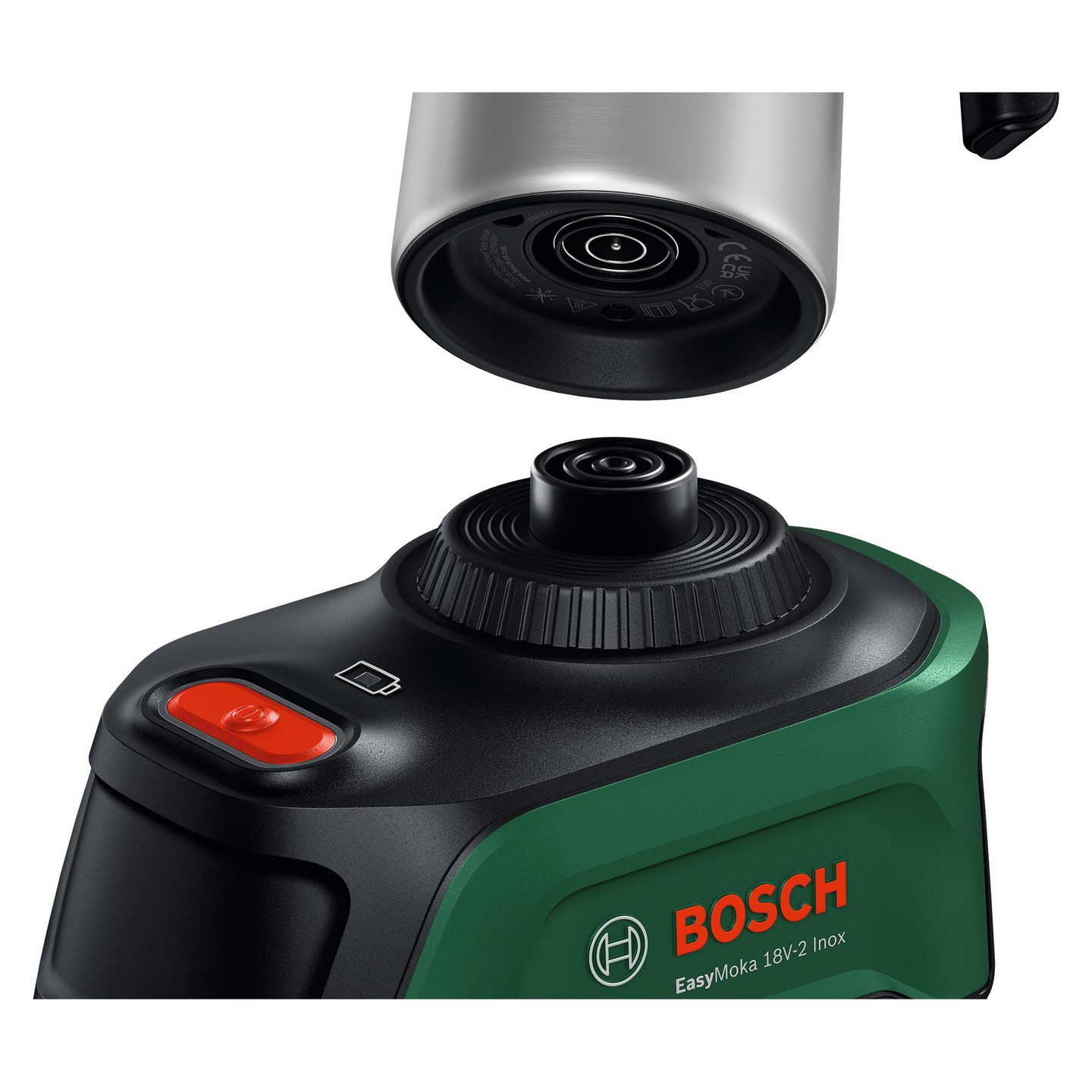 Akkukahvinkeitin Bosch EasyMoka 18V-2 Inox Solo