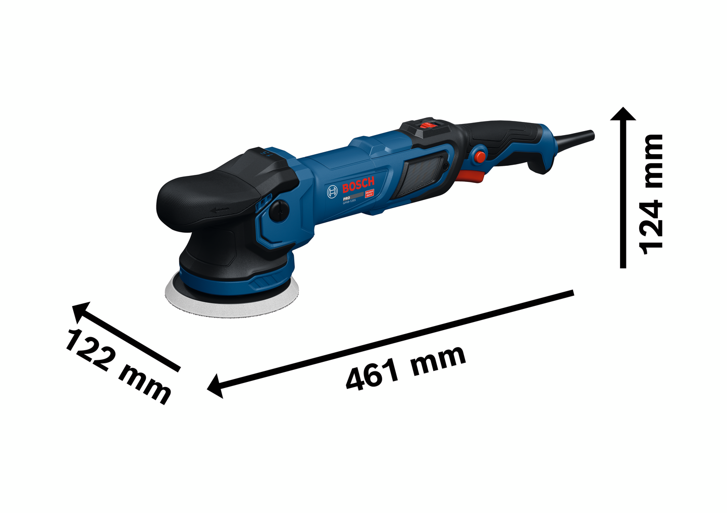 Epäkeskokiillotuskone Bosch PRO GPX9-125S