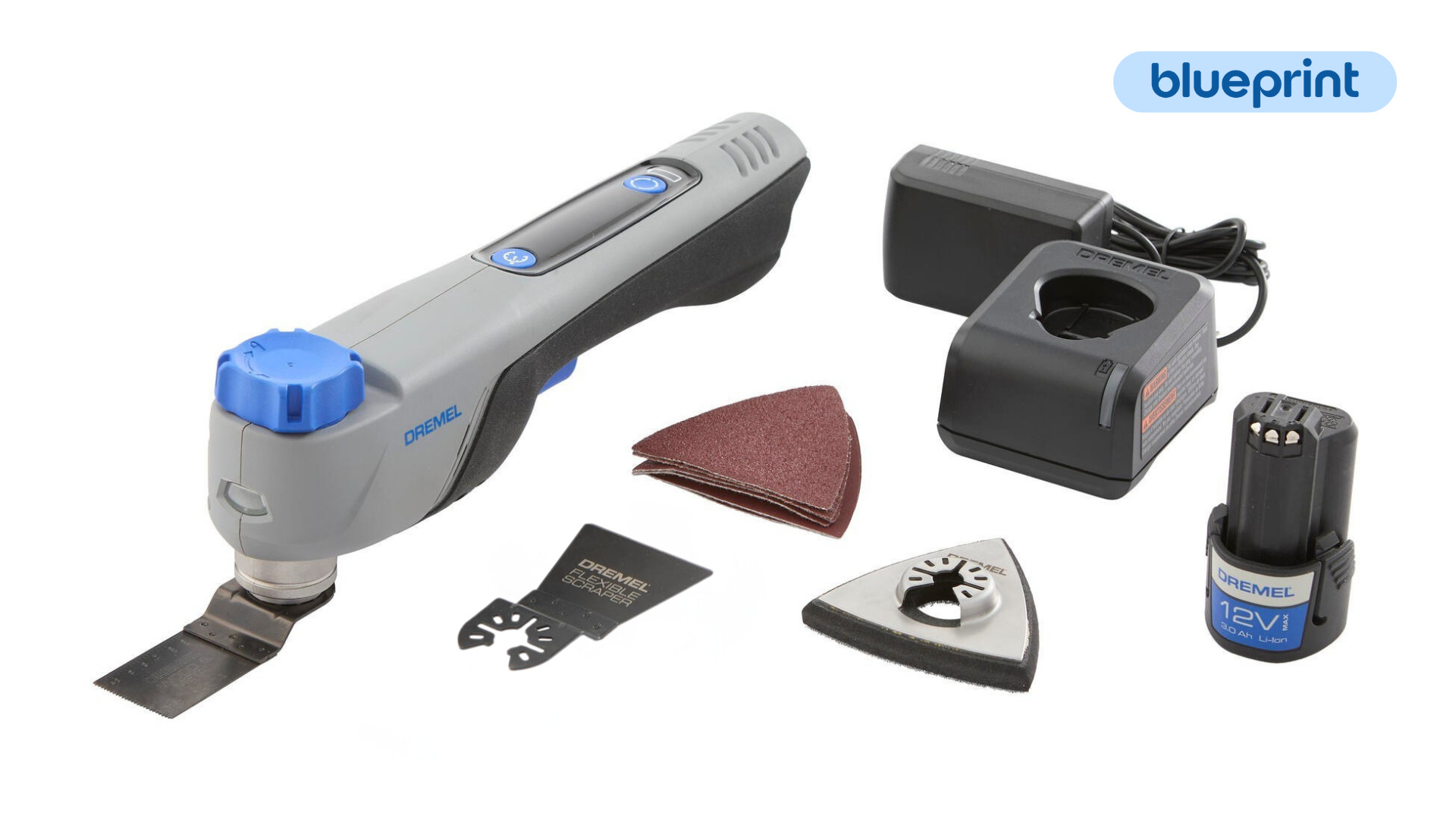 Akkumonitoimityökalu Dremel Blueprint MM12V-S1M 12V 1x2,0Ah 9-os. tarvikesarja