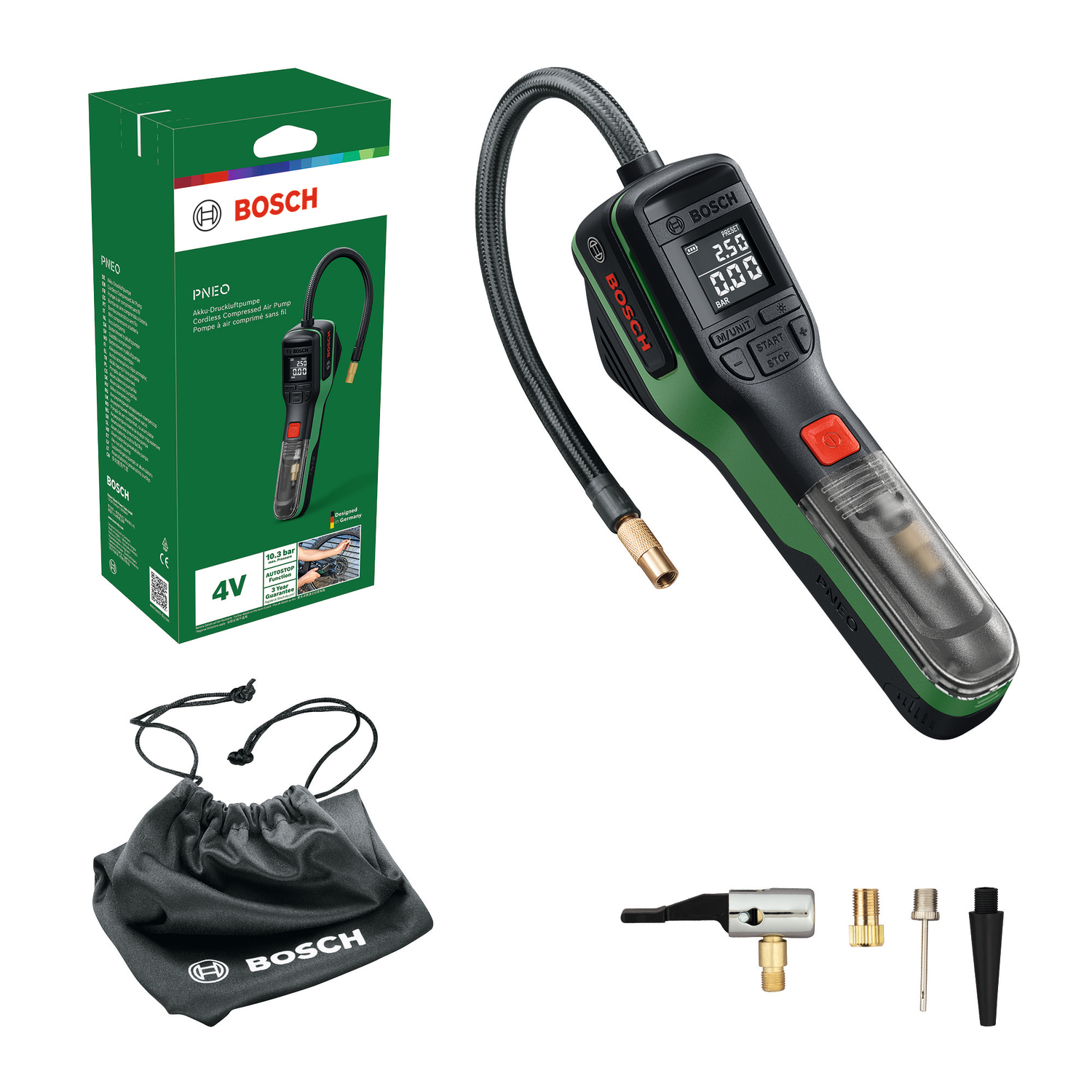 Akkupumppu Bosch PNEO 3,6V 3,0Ah