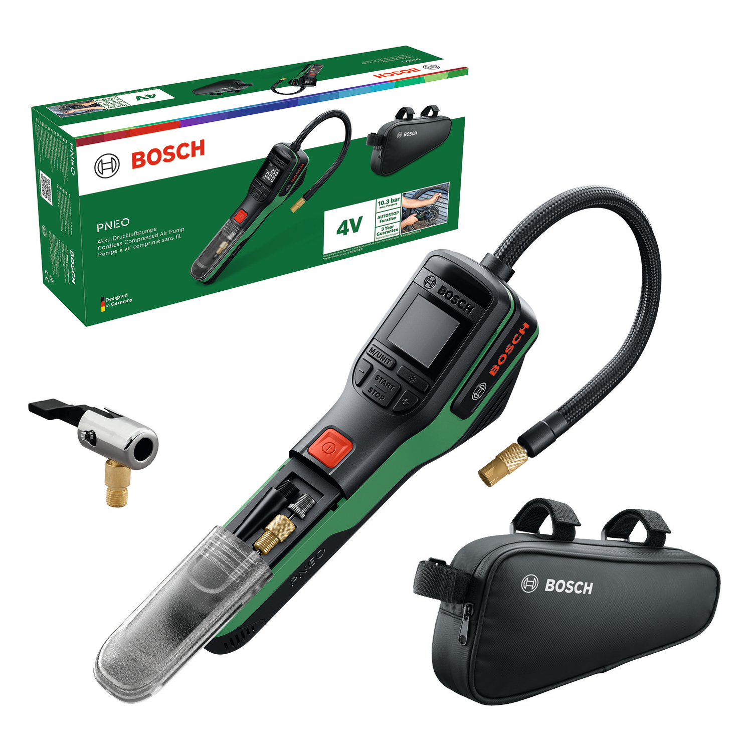 Akkupumppu Bosch PNEO 3,6V 3,0Ah pyörälaukku