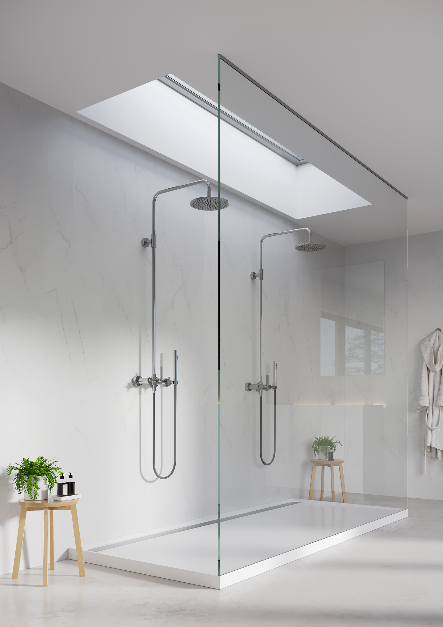 Sisutuslevy Fibo 2487T00 Bianco Marble
