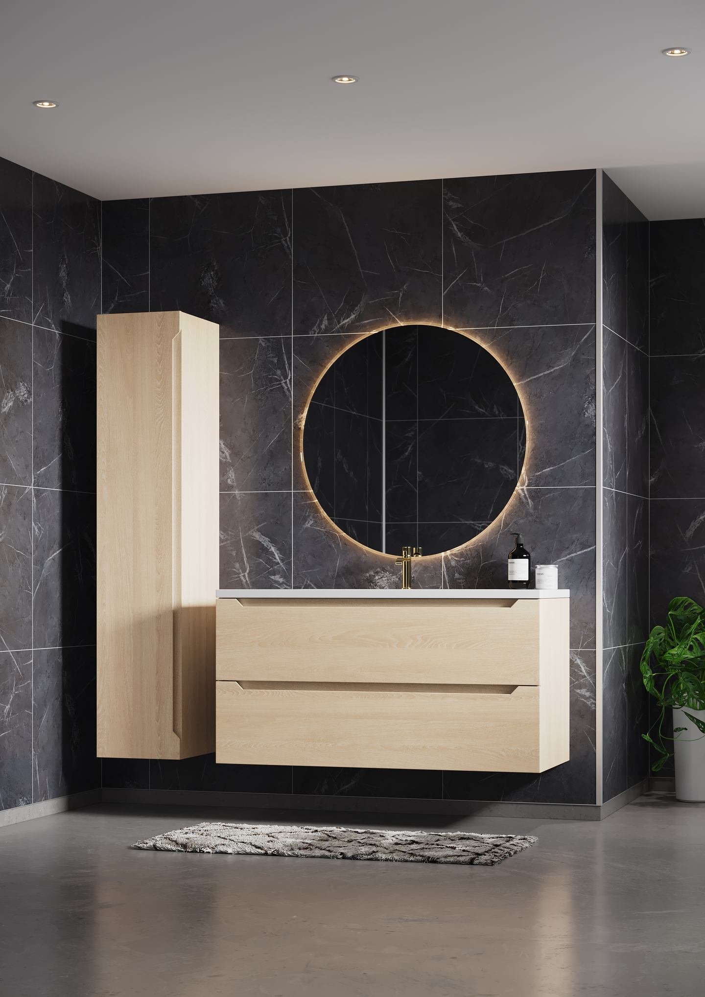 Sisutuslevy Fibo 2272TM6060 Black Marble