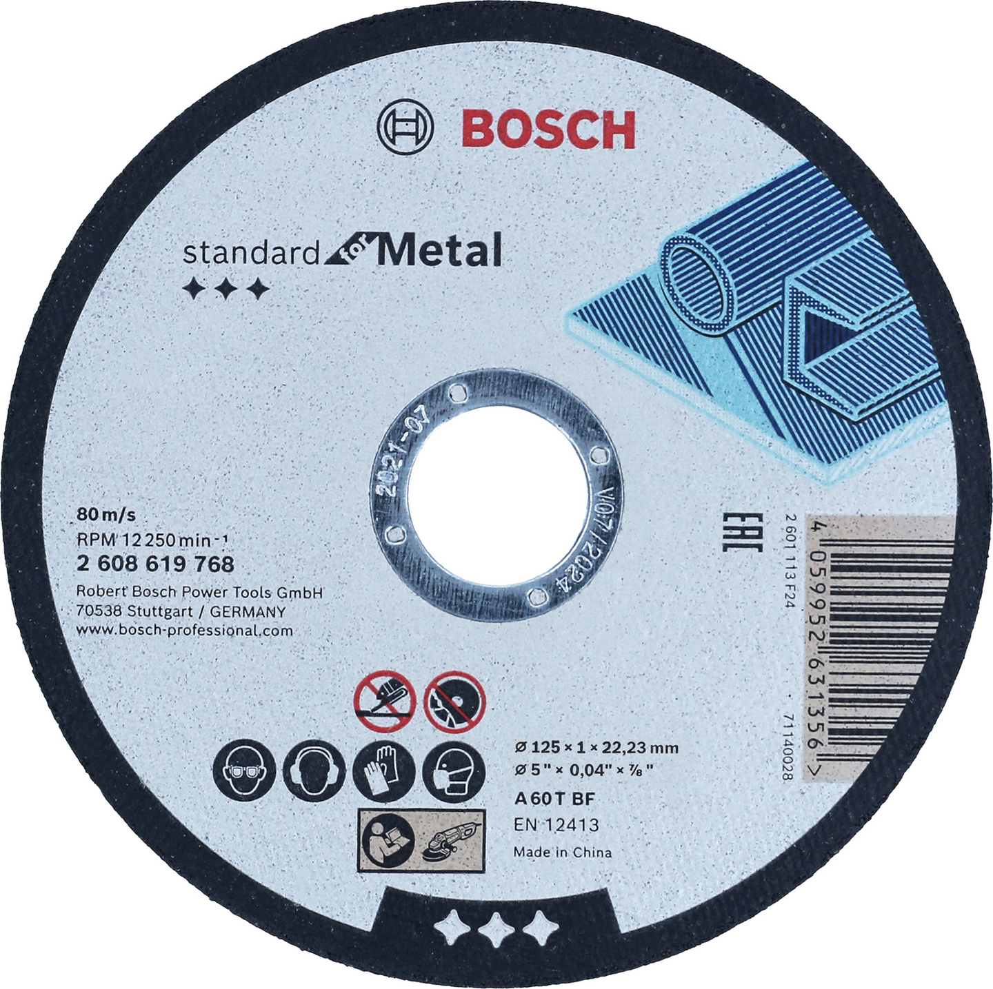 KAPSKIVA BOSCH SFM 125X22,2X1MM