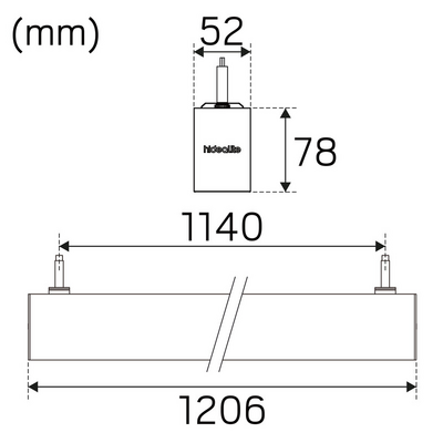 Ripustusvalaisin Hide-A-Lite Actor G2 Pendant Dp 41W 3/4k Bl Dim Ii