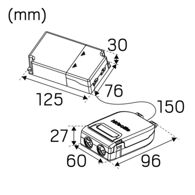 Alasvalo Hide-A-Lite Echo 270 IP44 1870lm 3/4/5,7k Da2 W