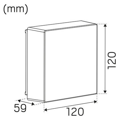 Ulkoseinävalaisin Hide-A-Lite Pixo IP65 940lm 11W 2/3/4k Bl Dim