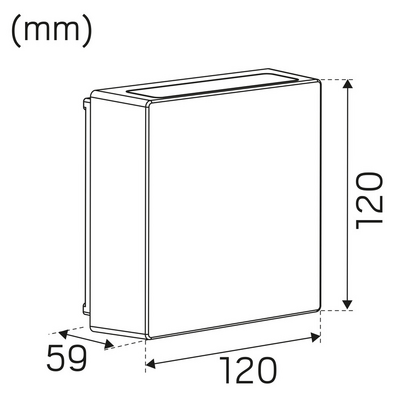 Ulkoseinävalaisin Hide-A-Lite Pixo IP65 1900lm 22W 2/3/4k Bl Dim