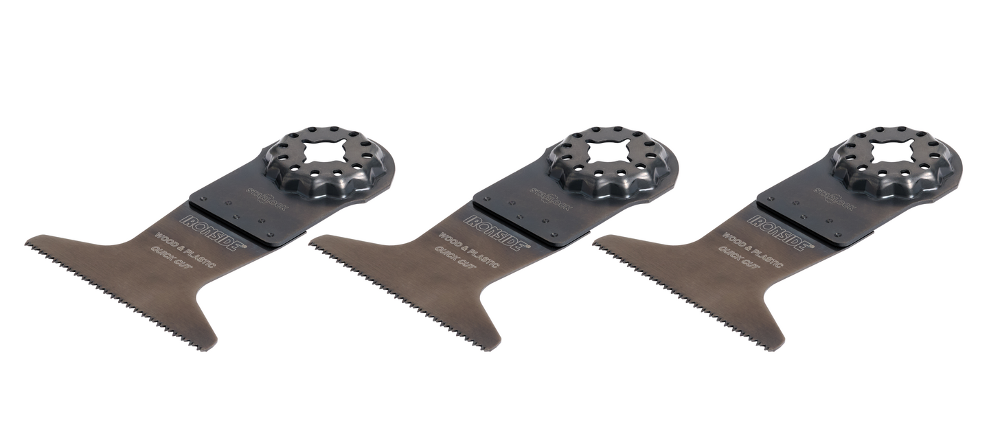 Monitoimikoneen terä Ironside Starlock HD HCS 63mm Quick Cut puu ja muovi 3kpl