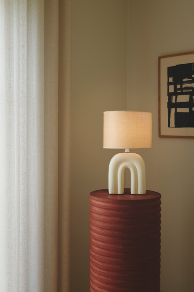 Pöytävalaisin Nordlux Haze E27 beige