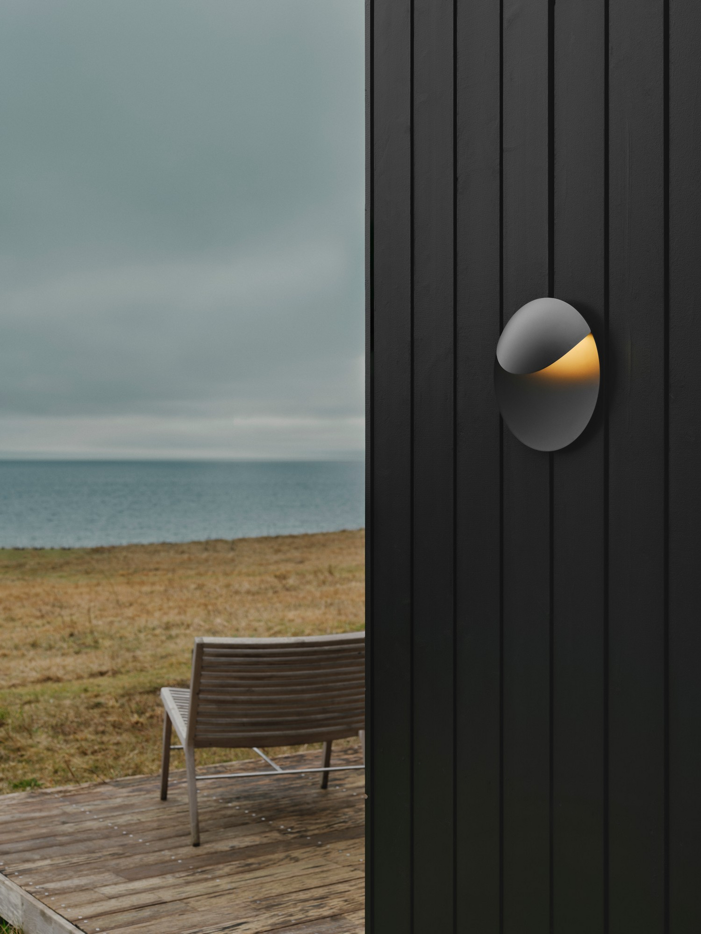 Ulkoseinävalaisin Nordlux Valopin Seaside led 130lm musta