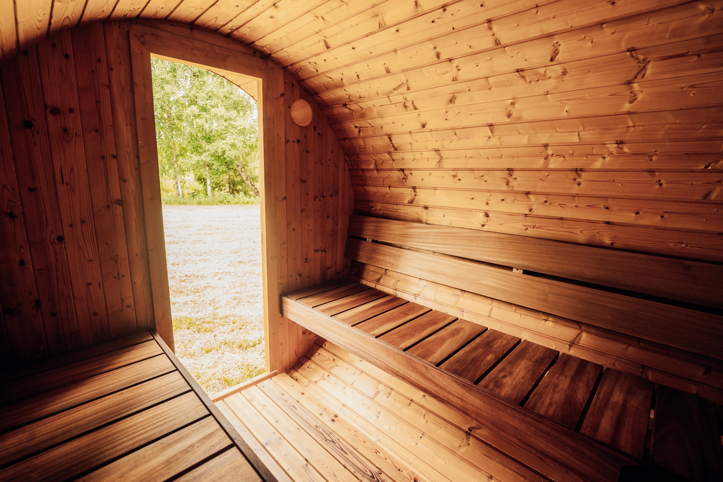 Tynnyrisauna UNO 2,0m x 2,0m valmiiksi koottu