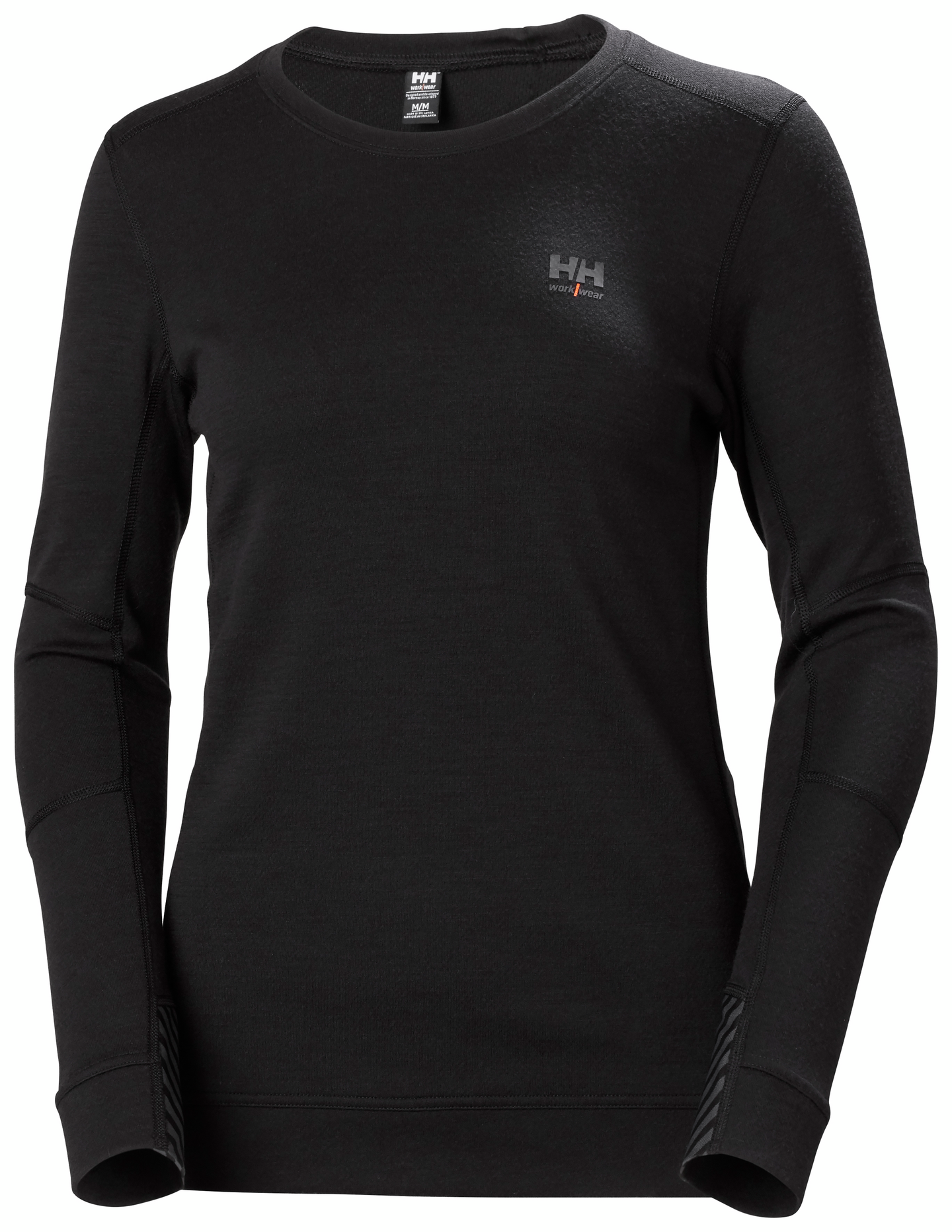 UNDERSTÄLLSTRÖJA HH LIFA MERINO RUNDHALS SVART 2XL