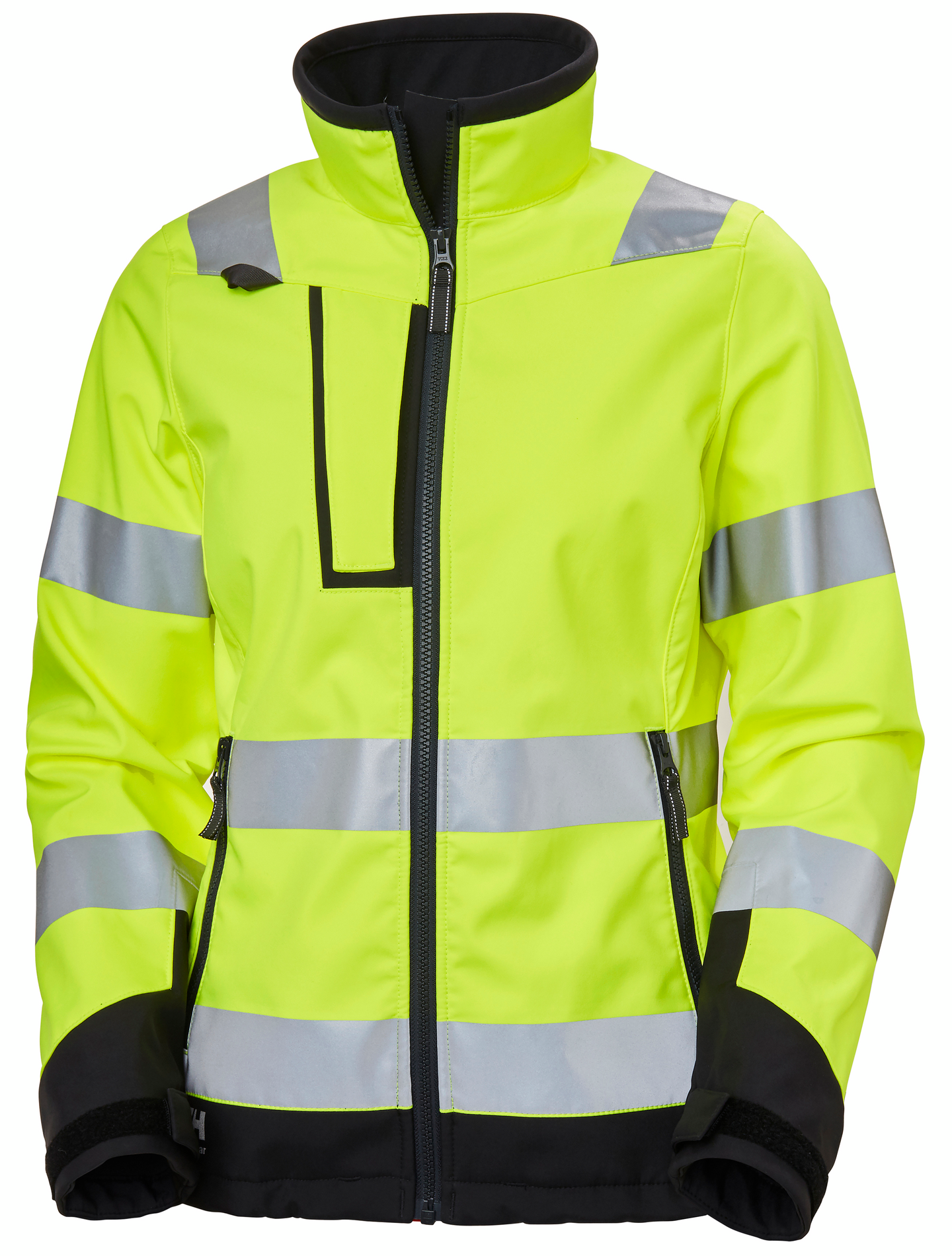 DAMJACKA SOFTSHELL VARSEL LUNA KL 2 GUL EN ISO 20471 STL M