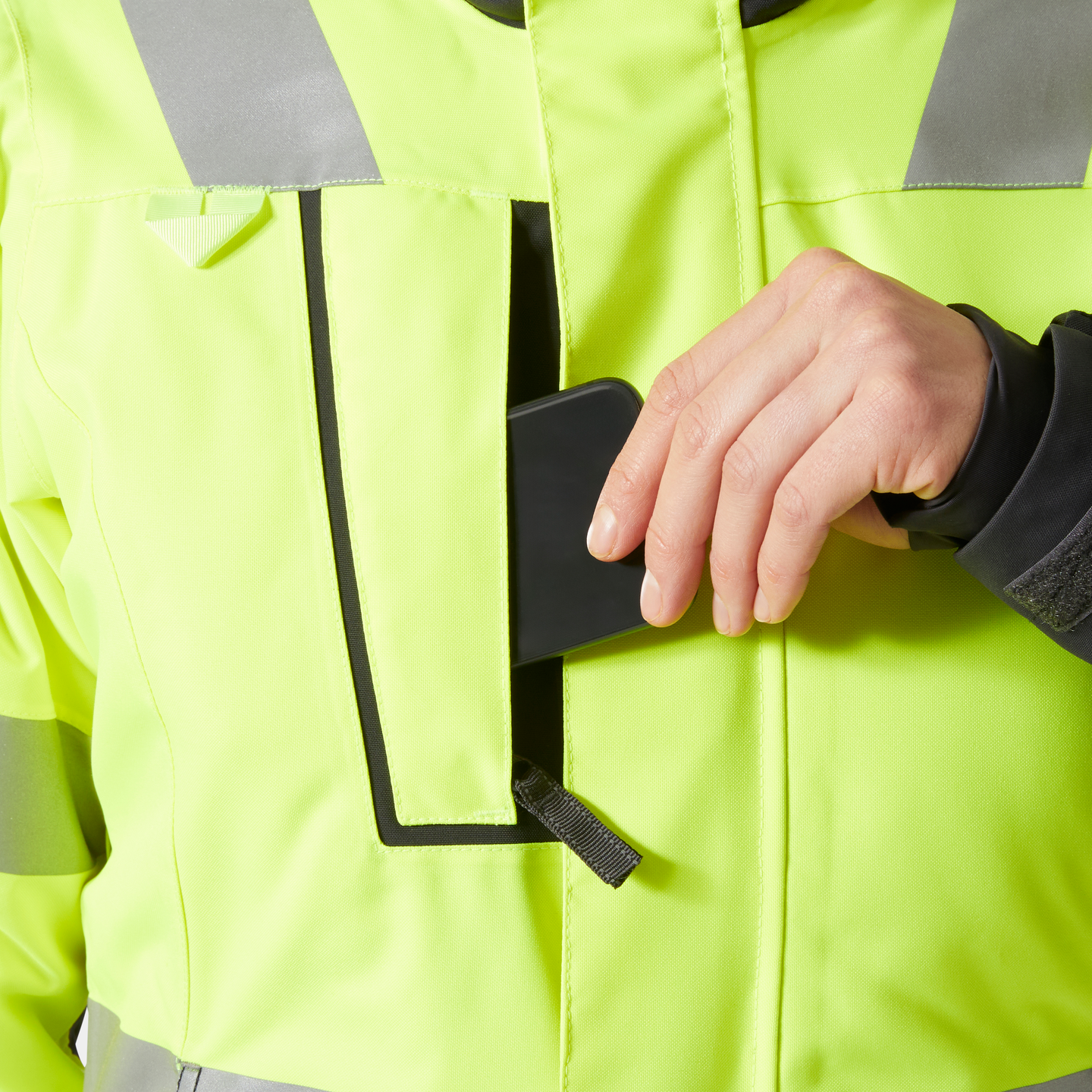VINTERJACKA LUNA HI VIS GUL/EBONY VARSEL L