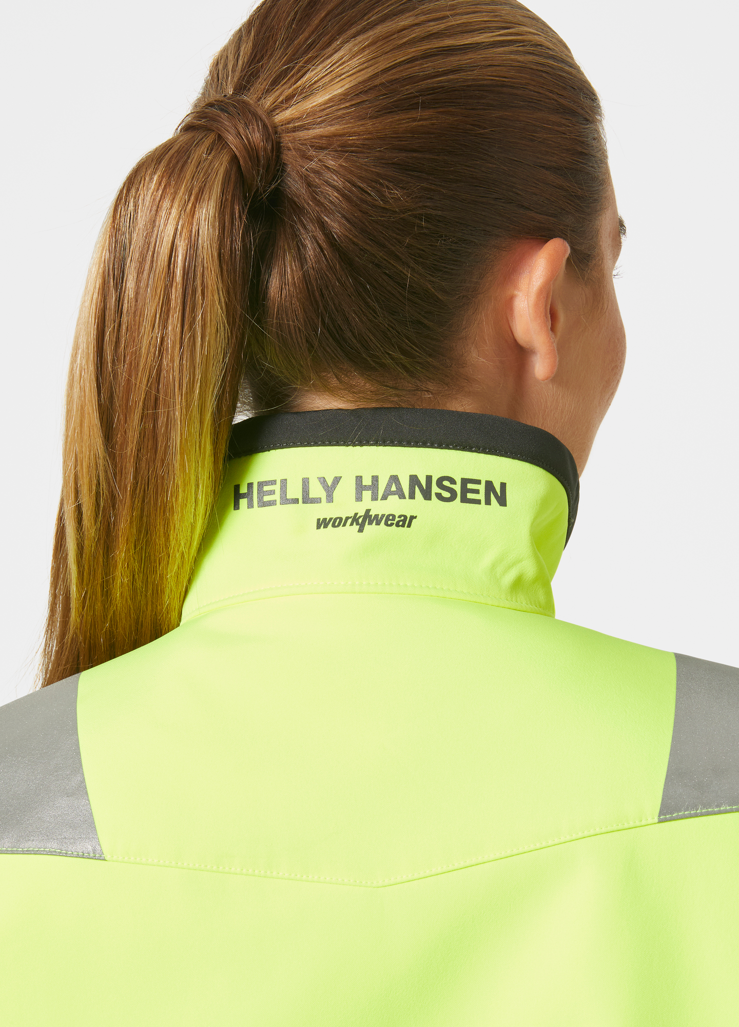 DAMJACKA SOFTSHELL VARSEL LUNA KL 2 GUL EN ISO 20471 STL M