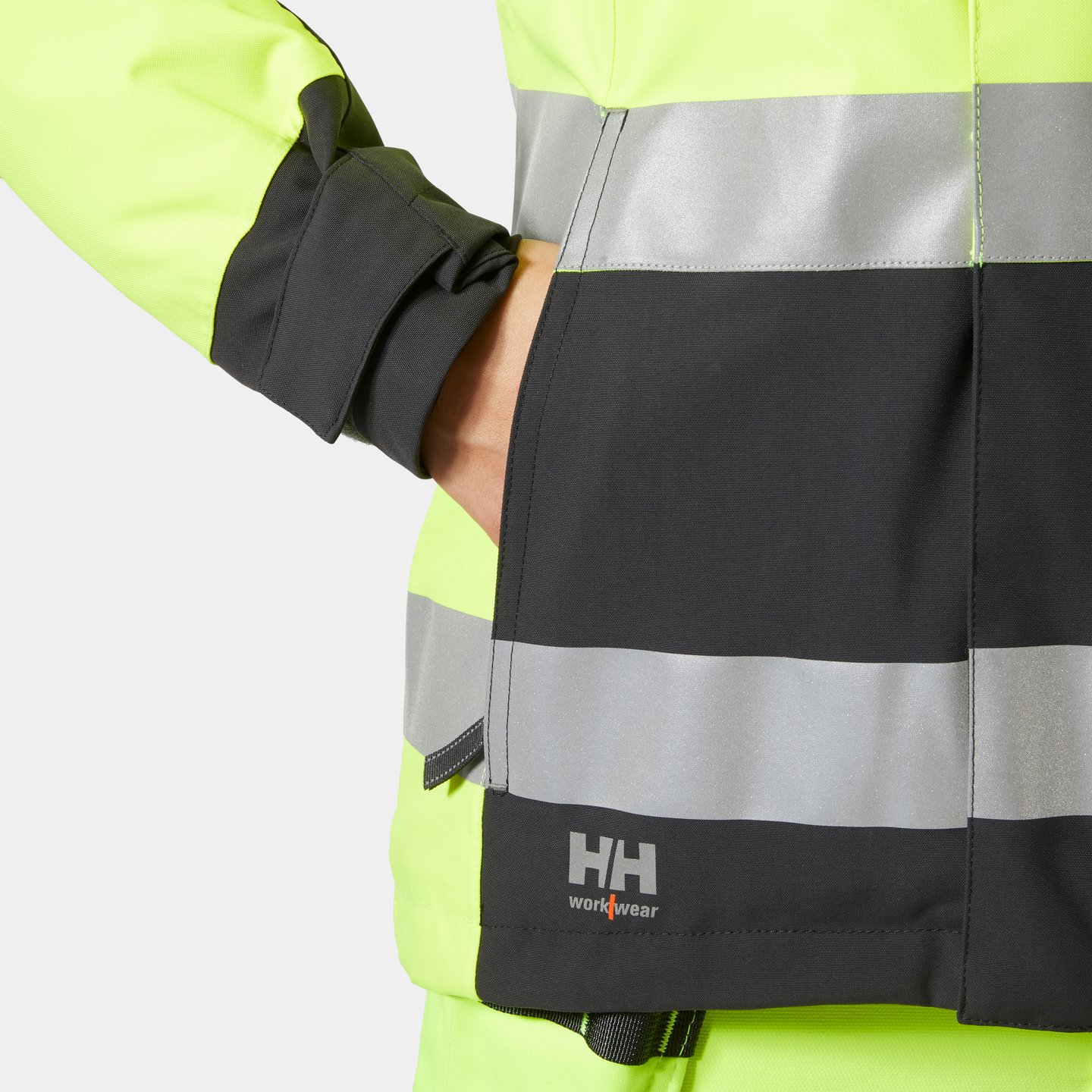 VINTERJACKA LUNA HI VIS GUL/EBONY VARSEL L