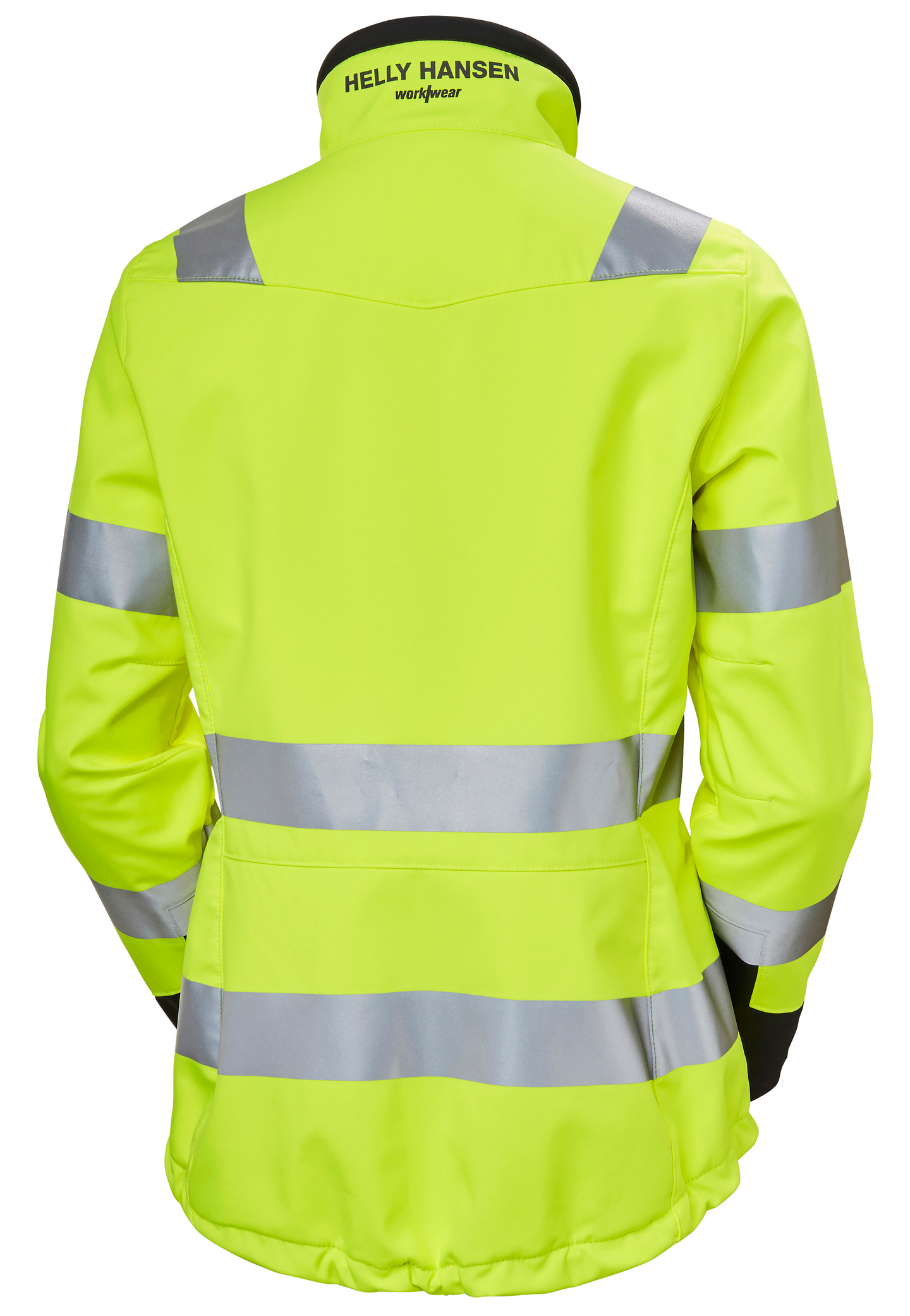 DAMJACKA SOFTSHELL VARSEL LUNA KL 2 GUL EN ISO 20471 STL M