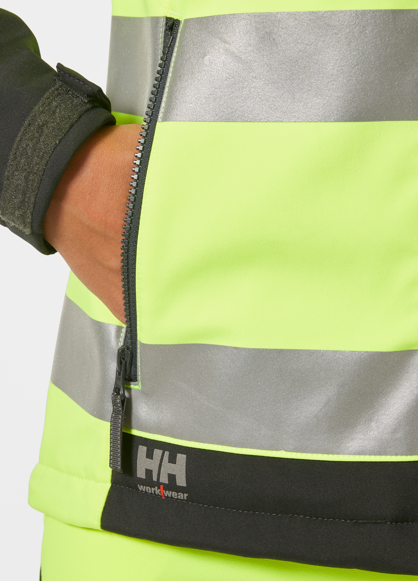 DAMJACKA SOFTSHELL VARSEL LUNA KL 2 GUL EN ISO 20471 STL M